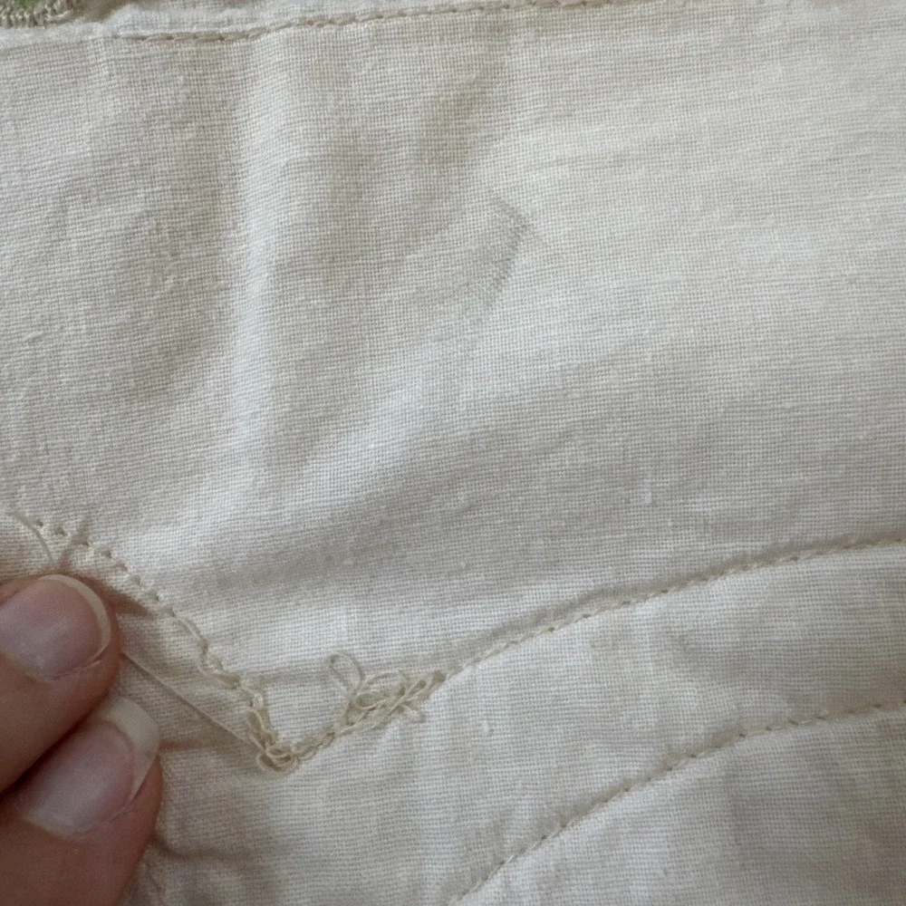 Vtg SUNHAM Home Floral Wreath Embroidered Lace Quilt 2 Pc Queen Size Cottage